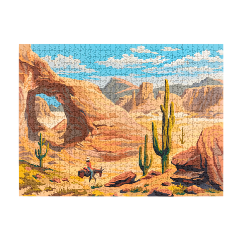 Vintage Paint by Numbers - Desert